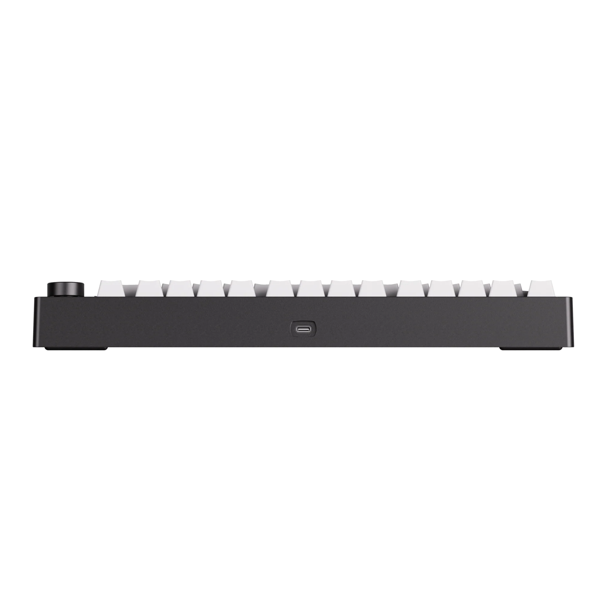Side view of the MonsGeek M1 V5 TMR showing the USB-C port