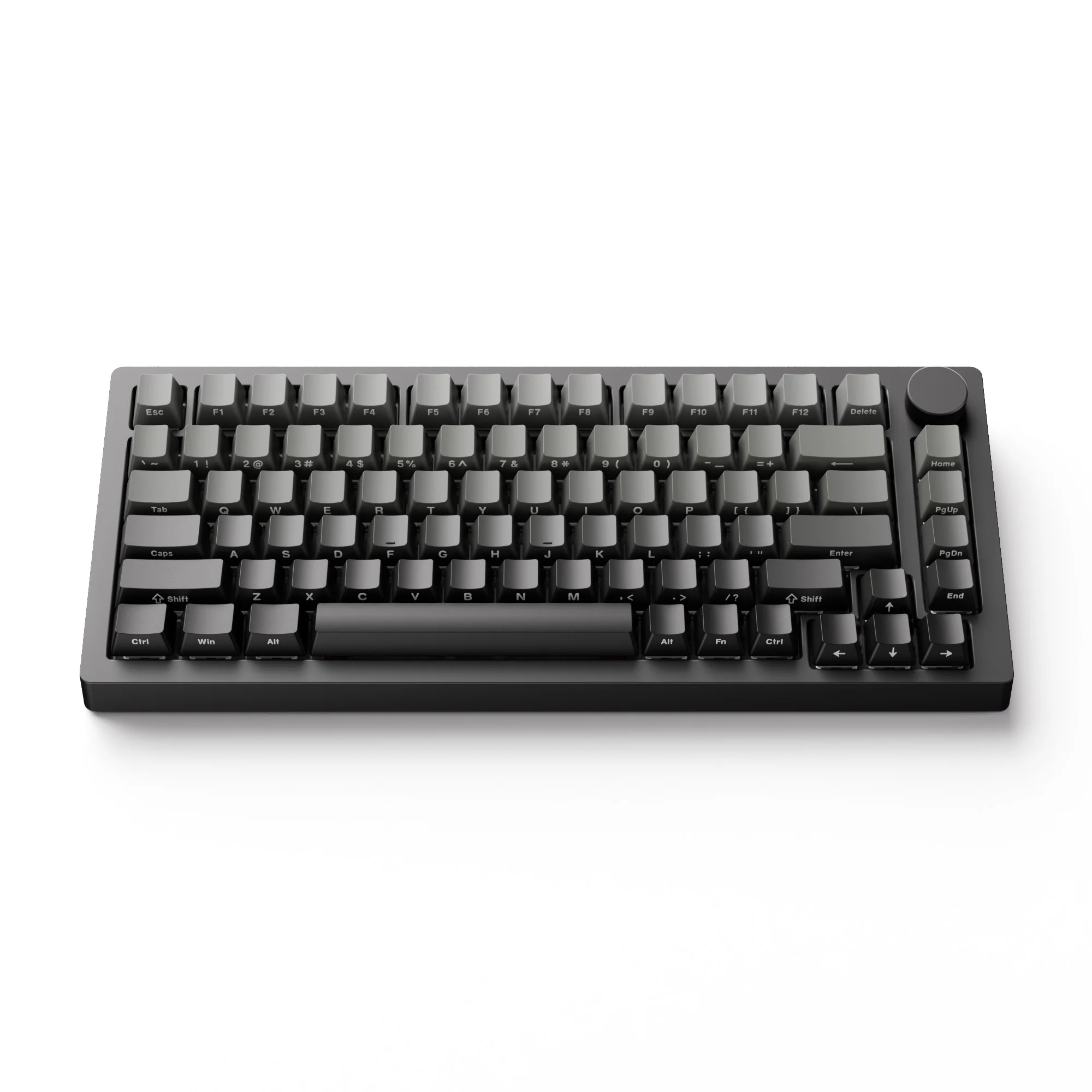 MonsGeek M1 V5 TMR in the Black Gradient colorway, front view
