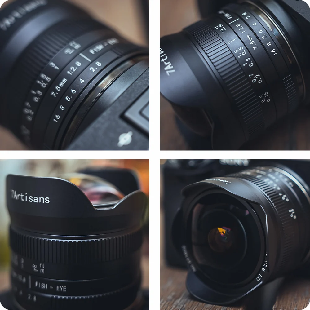 7Artisans 7.5mm f/2.8 II multi-scene application graphic