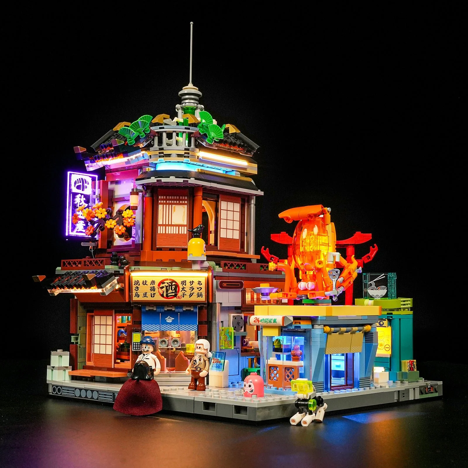 Lumibricks Izakaya angled view showing the izakaya, ramen shop and octopus grill