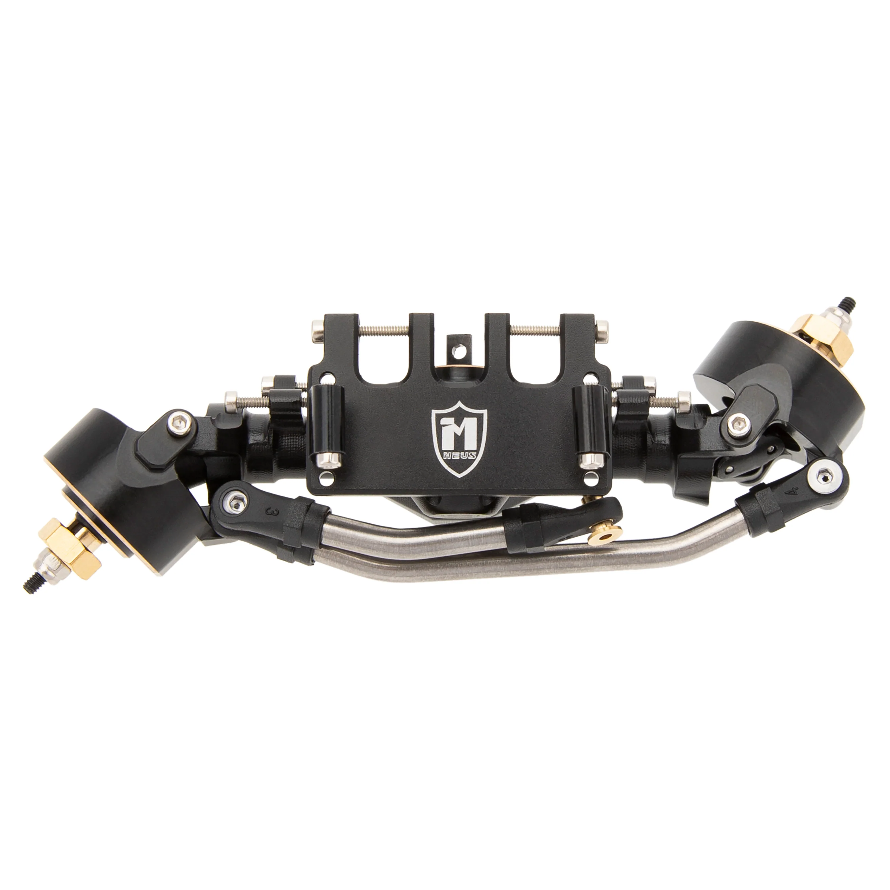 MEUS SCX24 isokinetic front axle with servo mount, top view
